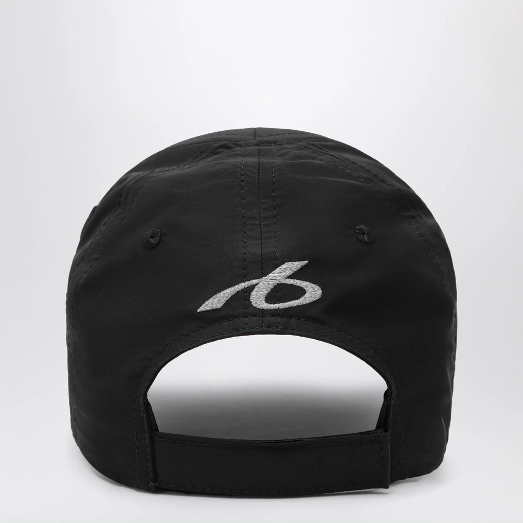Balenciaga Black techwear cap with reflective detailing
