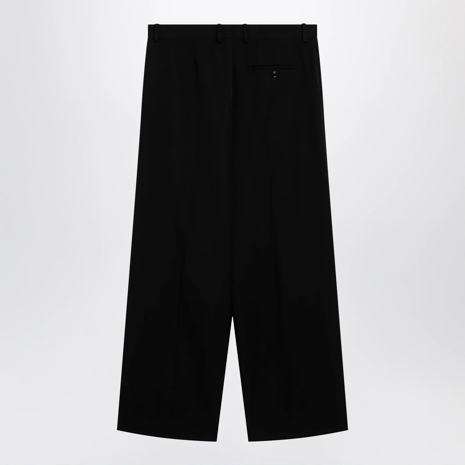 Balenciaga Wide-leg tailored trousers in black twill