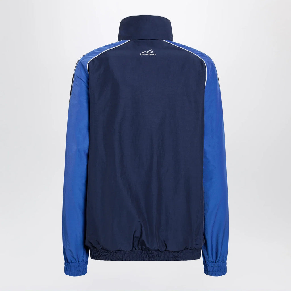 Balenciaga Navy blue Techwear zip-up jacket in cotton blend