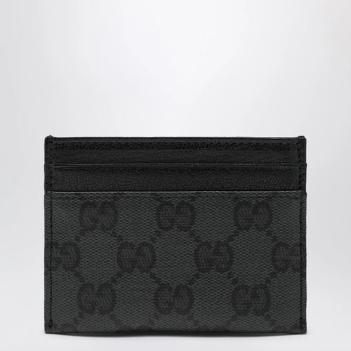GUCCI Essence Classic card holder in black GG canvas