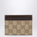 GUCCI Essence Classic card holder in brown GG canvas