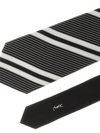 Saint Laurent Jacquard Diagonal Striped Tie