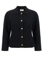 Saint Laurent Cassandre Medallion Cardigan