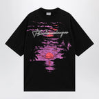 Balenciaga Dream T-shirt in black cotton jersey