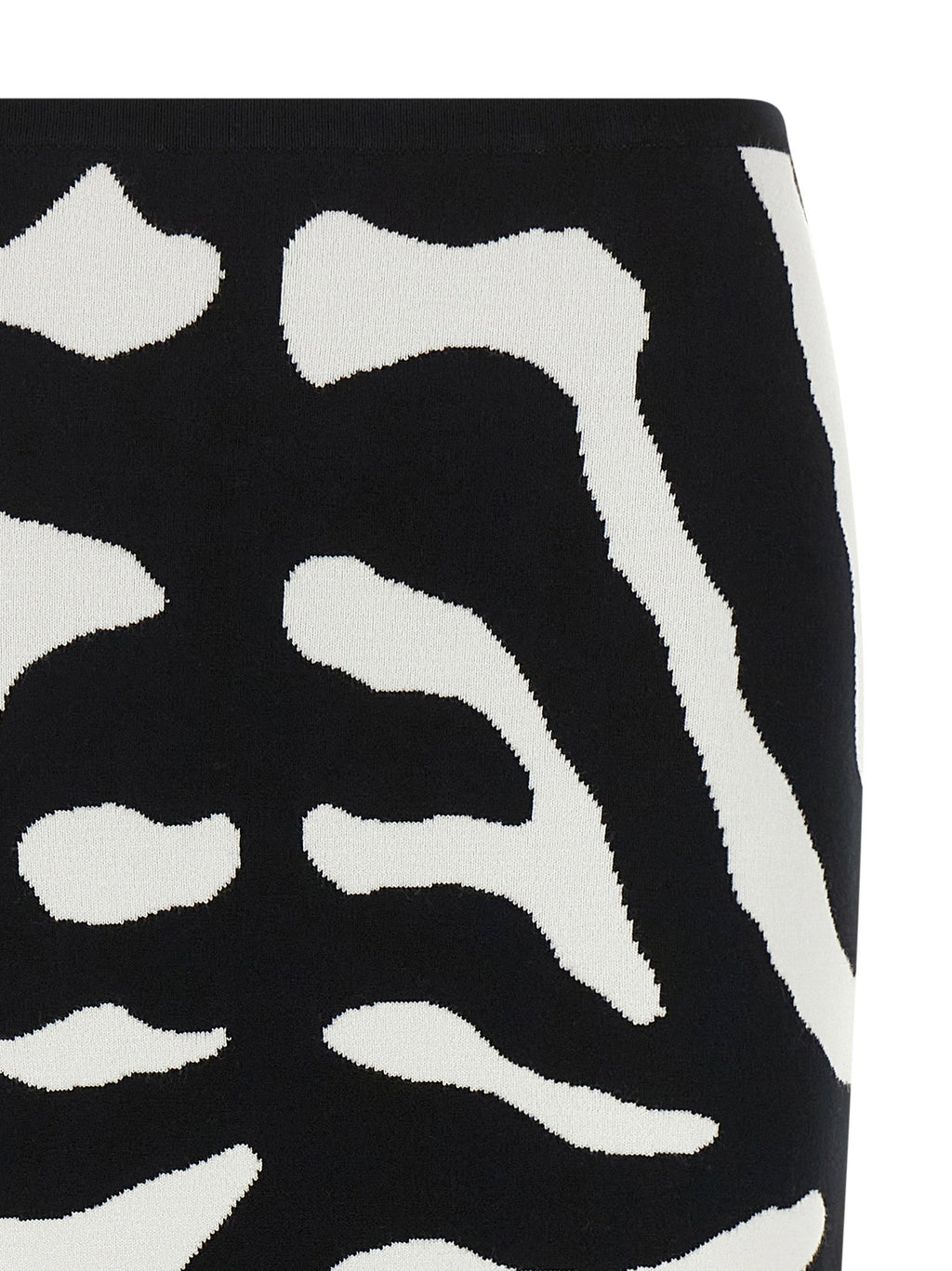 Moschino Zebra Intarsia Skirt