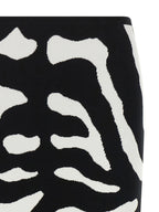 Moschino Zebra Intarsia Skirt