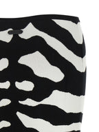 Moschino Zebra Intarsia Skirt