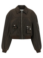 Ganni Duchesse Nylon Bomber Jacket