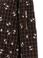 Ganni Check Flower Bomber Jacket
