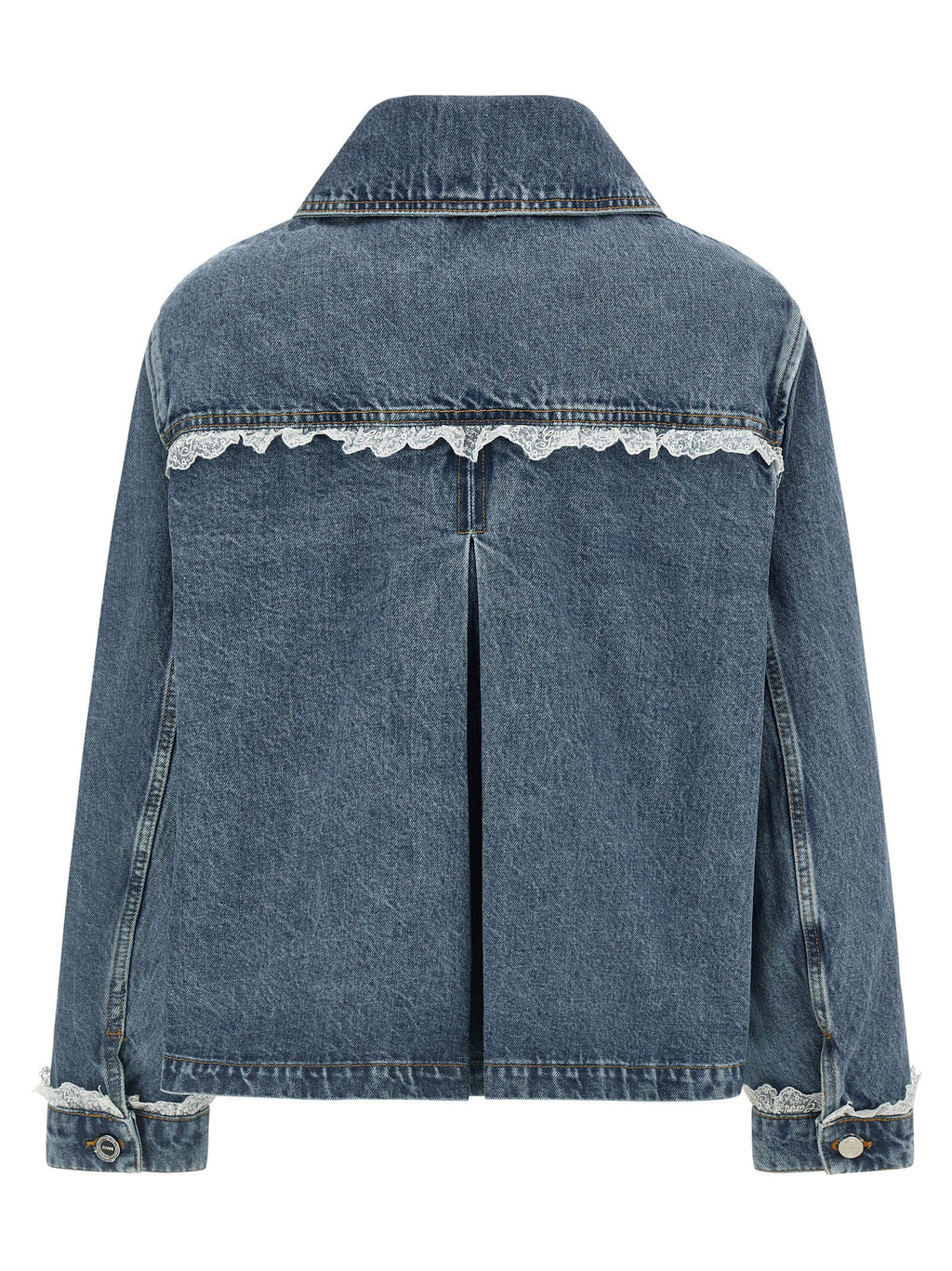 Ganni Denim And Lace Jacket