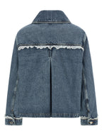 Ganni Denim And Lace Jacket
