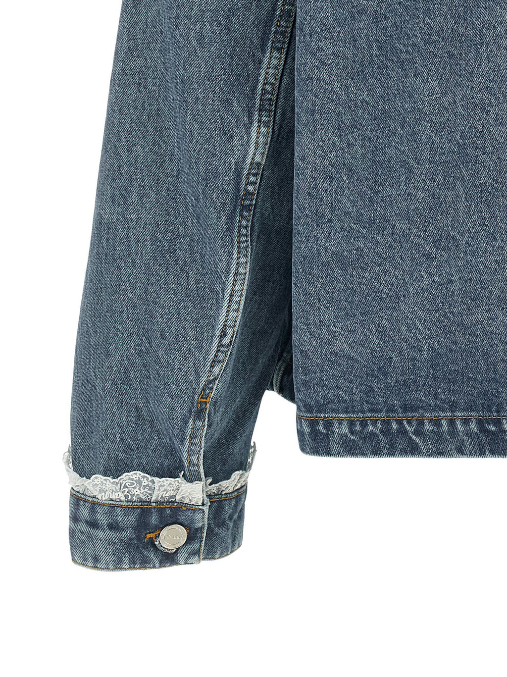 Ganni Denim And Lace Jacket