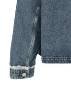 Ganni Denim And Lace Jacket