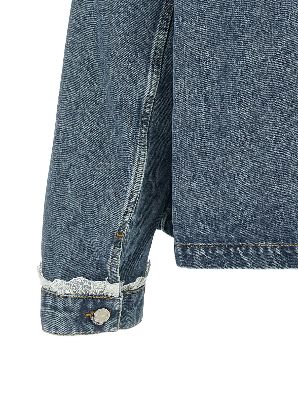 Ganni Denim And Lace Jacket