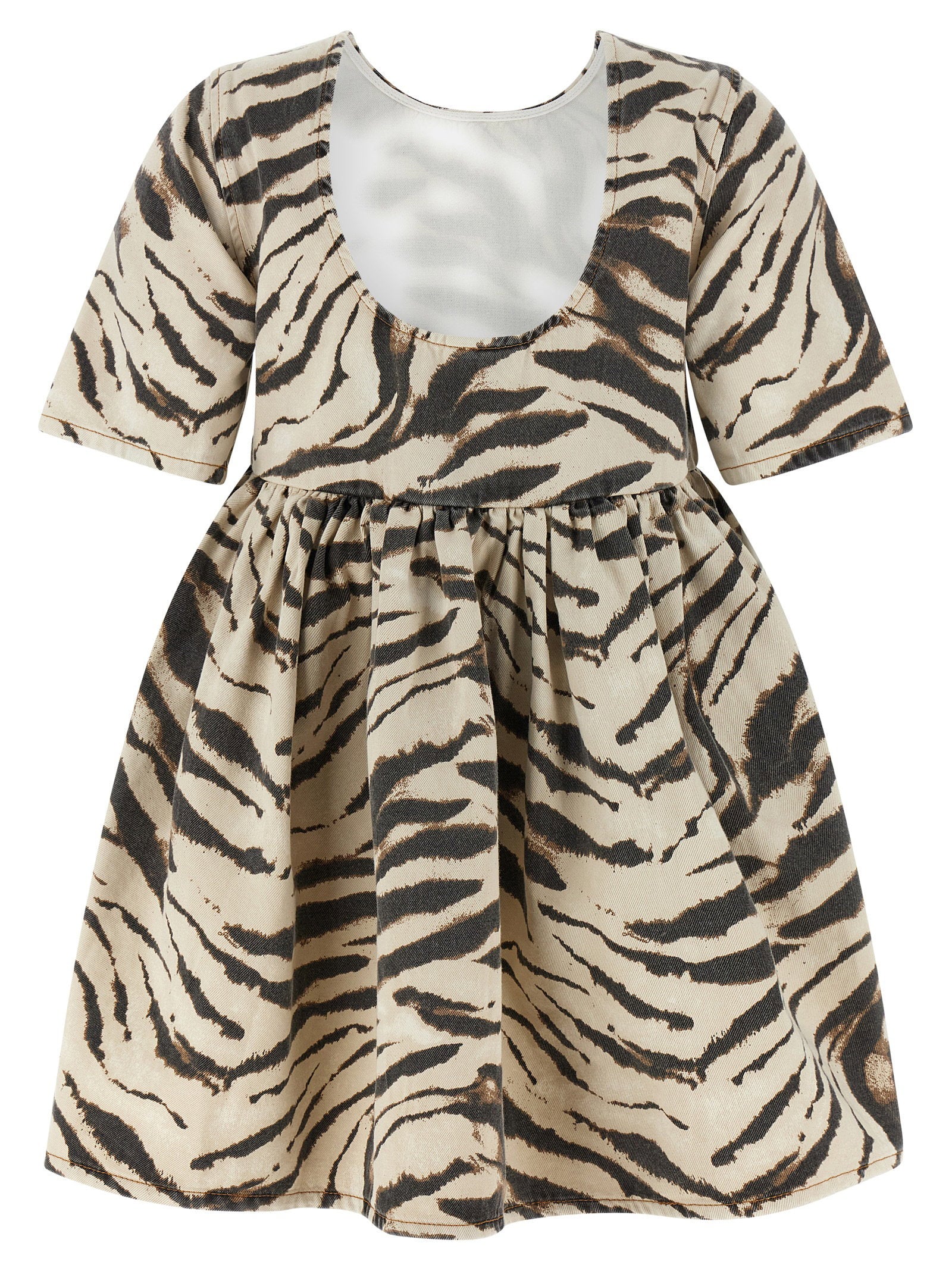 Ganni Zebra Denim Dress