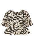 Ganni Zebra Denim Top