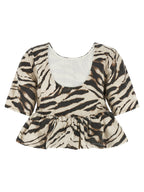 Ganni Zebra Denim Top