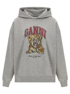 Ganni Grey Tiger Hoodie