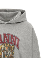 Ganni Grey Tiger Hoodie