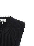 Ganni Cotton Crochet Vest