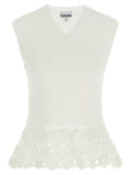 Ganni Cotton Crochet Vest