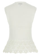 Ganni Cotton Crochet Vest