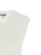 Ganni Cotton Crochet Vest