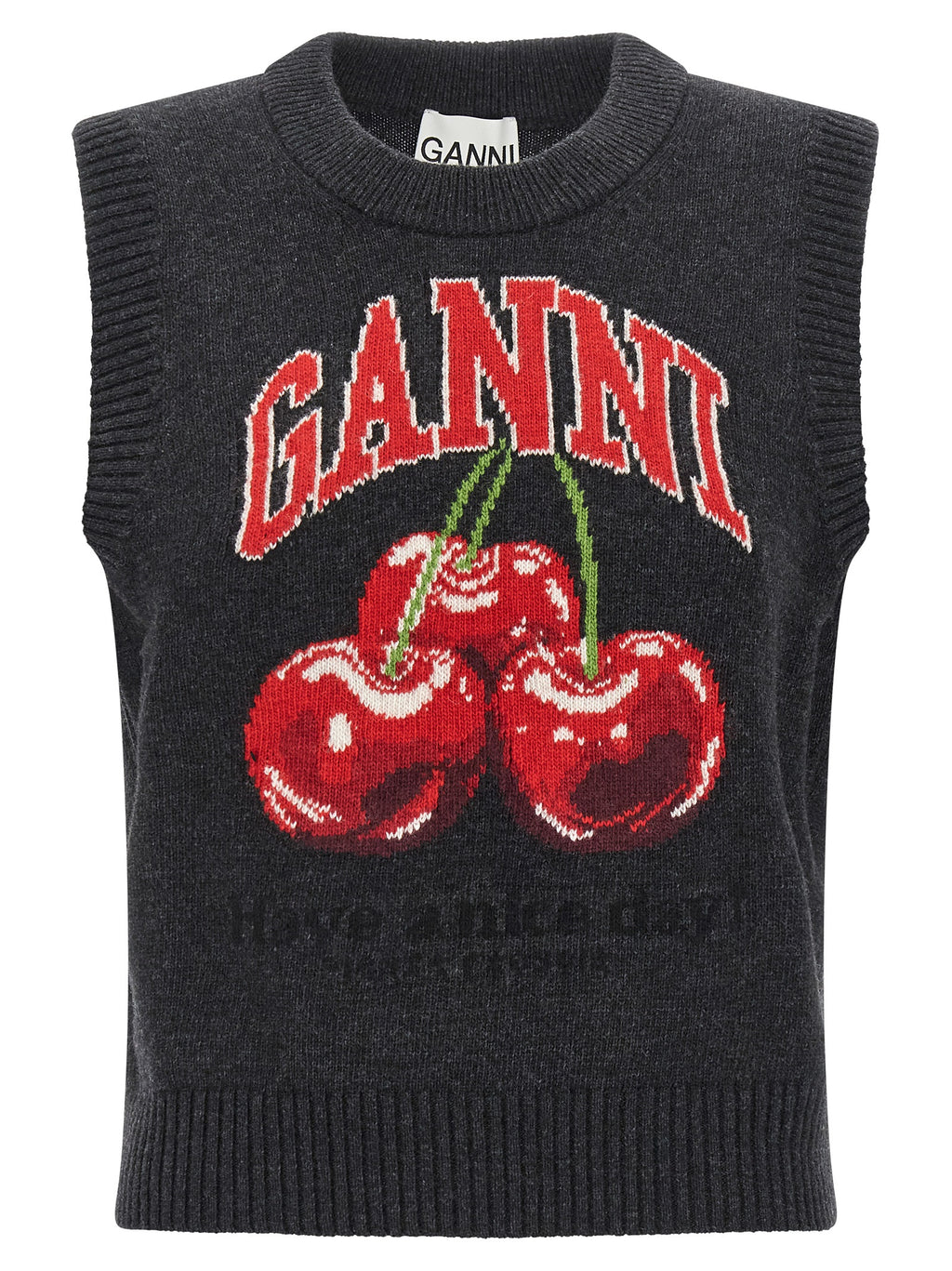 صديري Ganni Cherry