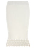 Ganni Cotton Crochet Skirt