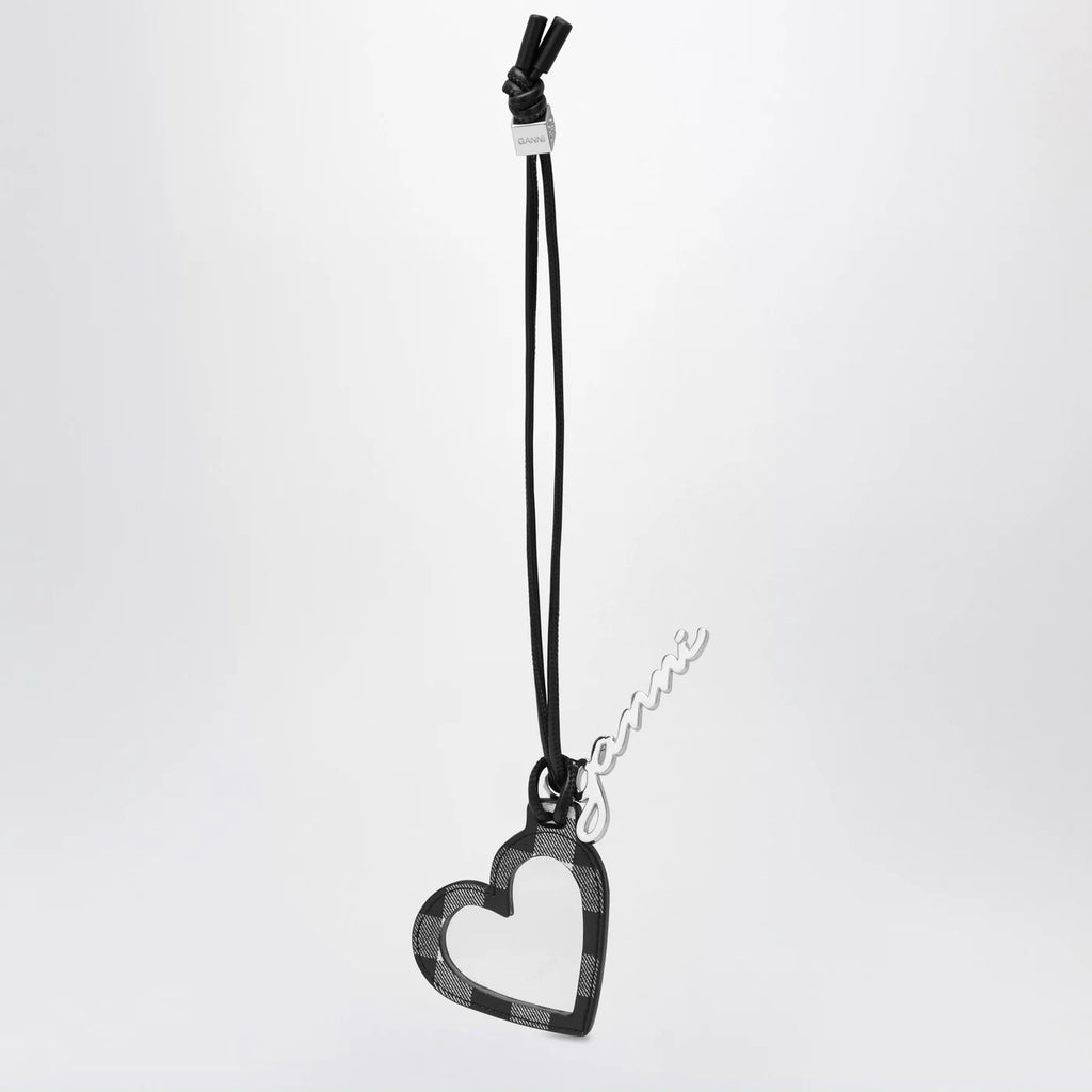 GANNI Heart-shaped mirror Bou black