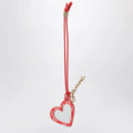 GANNI Heart-shaped mirror Bou red