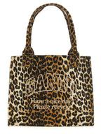 Ganni Leopard Large Shopping Bag