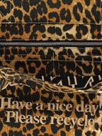 Ganni Leopard Large Shopping Bag