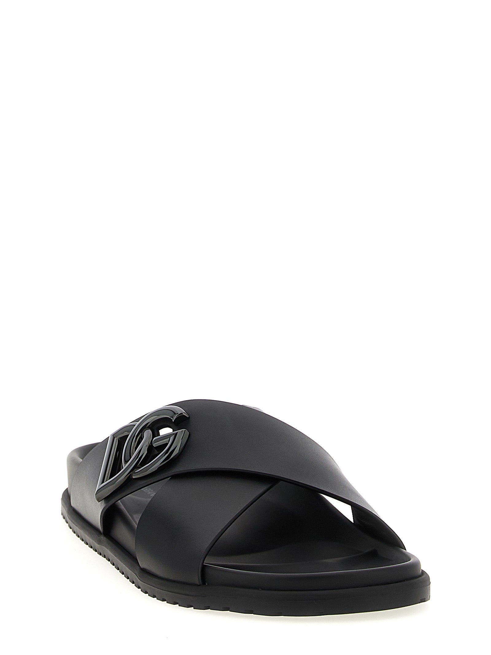 Dolce & Gabbana Leather Slides