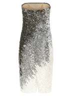 Elisabetta Franchi Metallic Tulle Dress