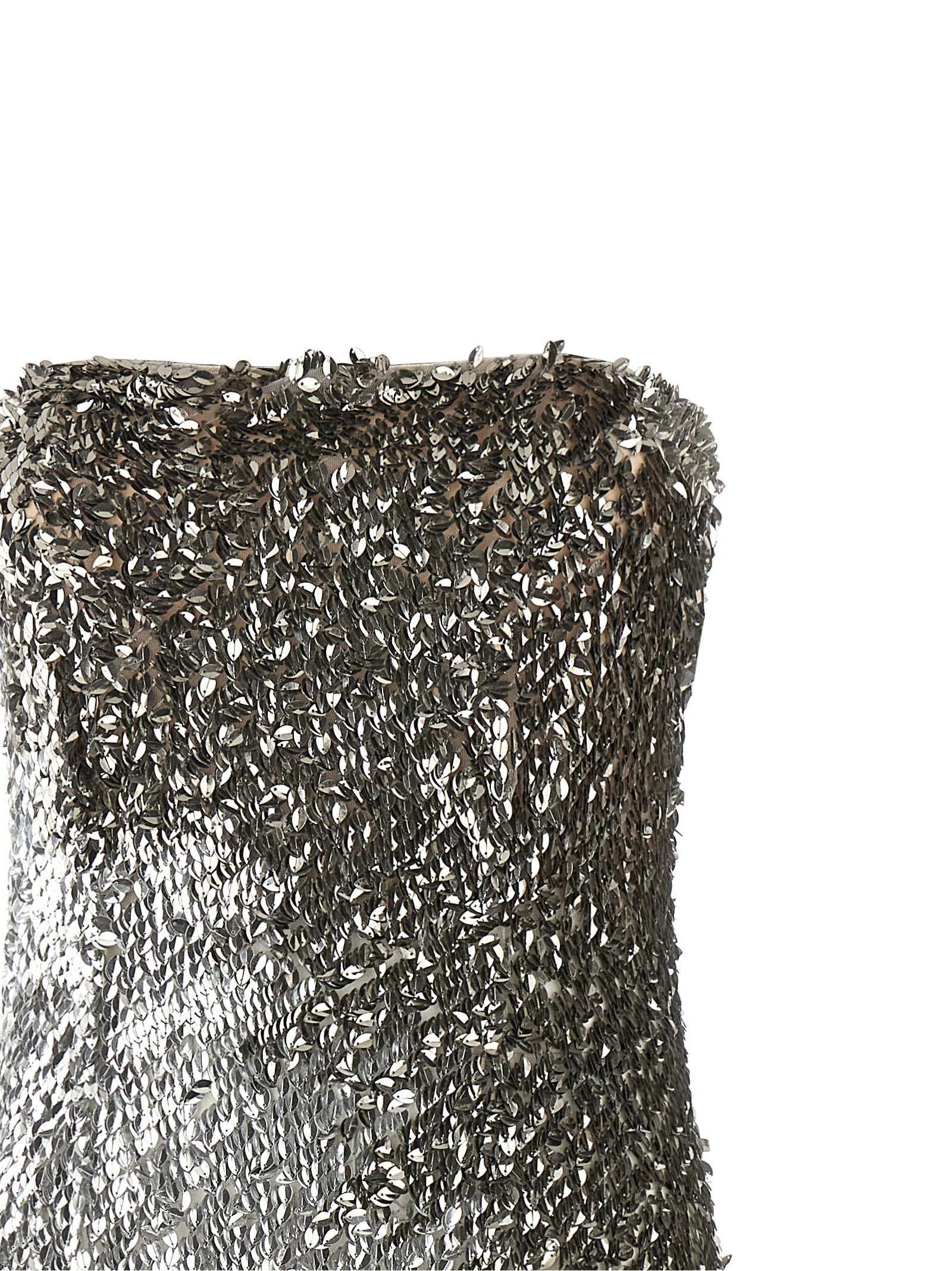 Elisabetta Franchi Metallic Tulle Dress