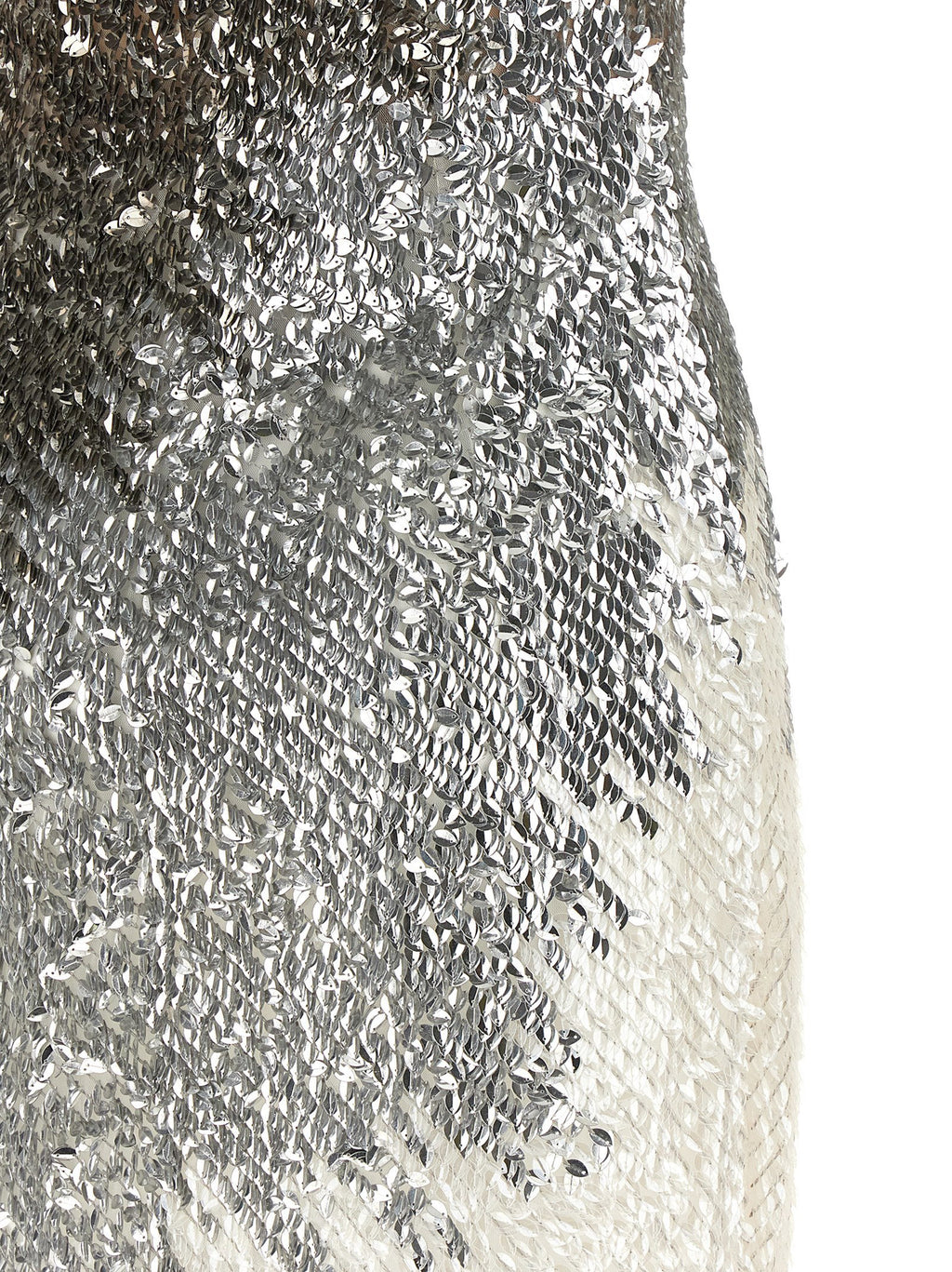 Elisabetta Franchi Metallic Tulle Dress