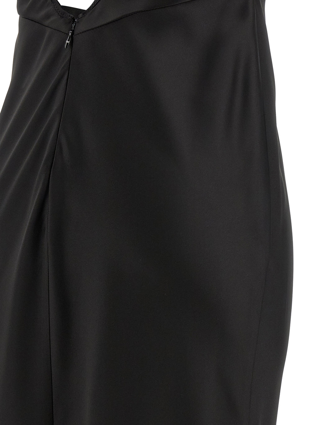 Elisabetta Franchi Red Carpet Satin Dress