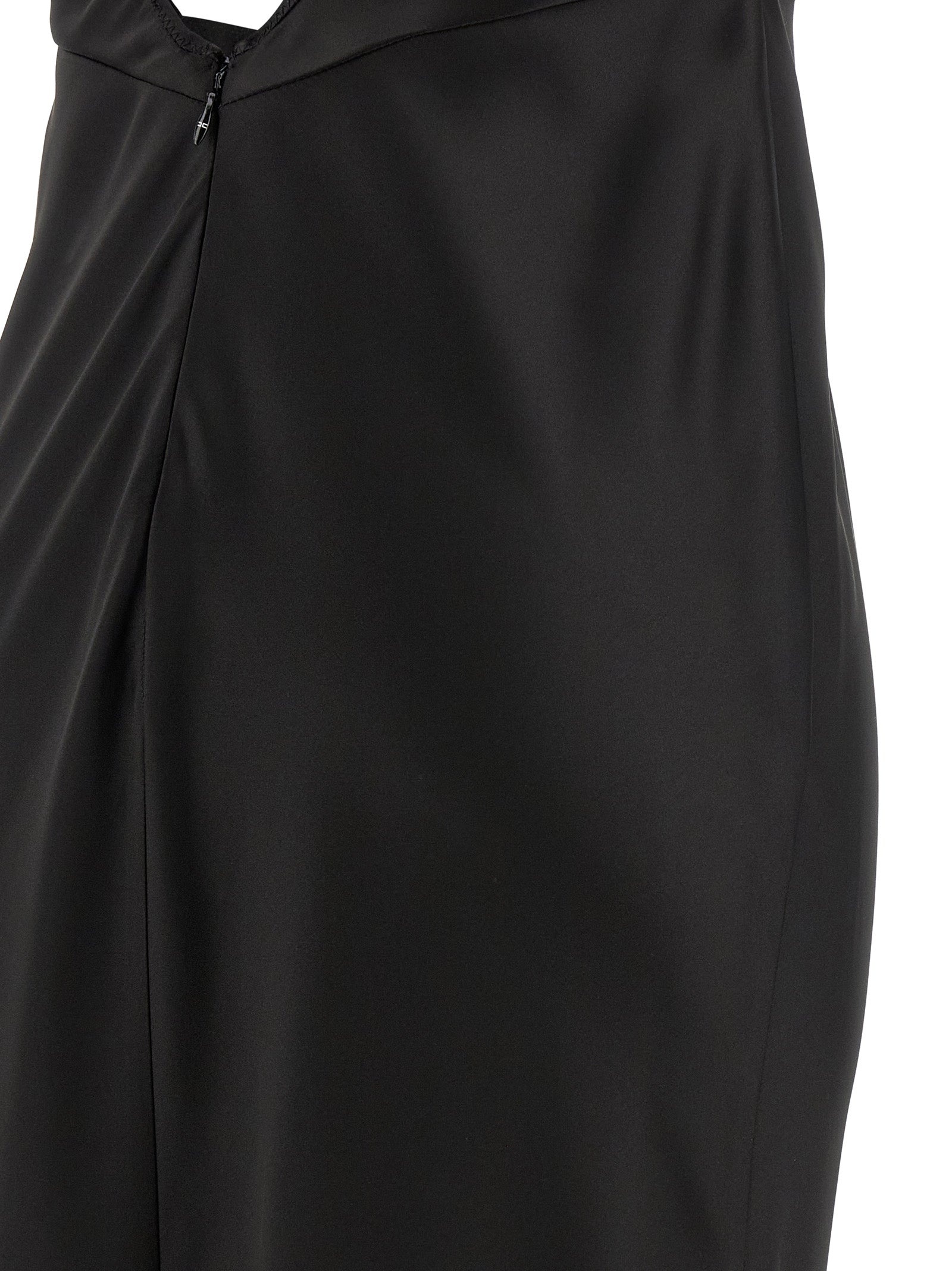 Elisabetta Franchi Red Carpet Satin Dress