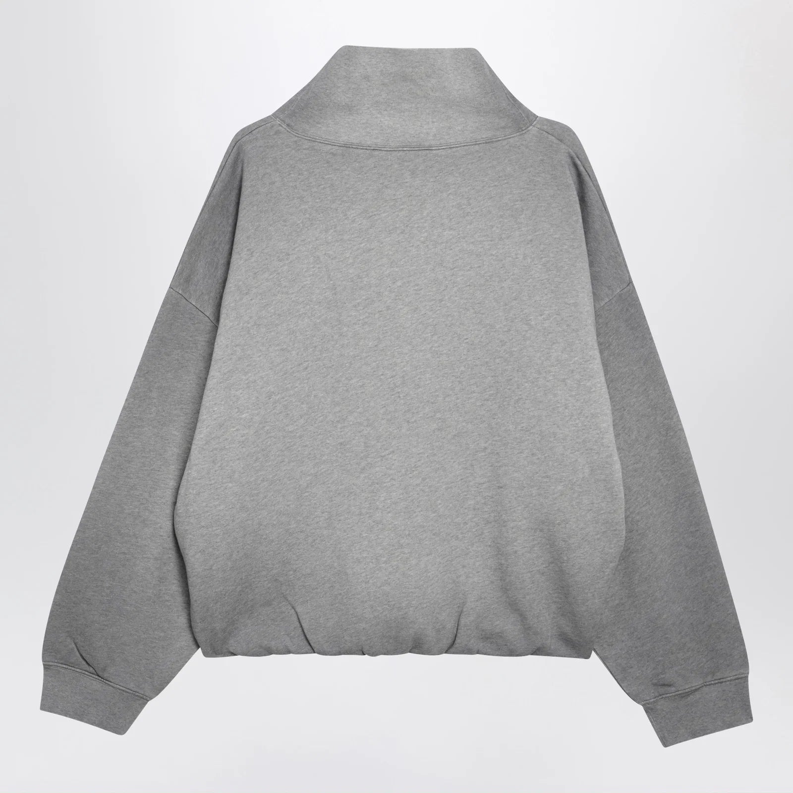 Acne Studios Mélange Gray Fleece Sweatshirt with Logo