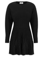 Elisabetta Franchi Knitted Pleated Dress