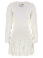 Elisabetta Franchi Knitted Pleated Dress