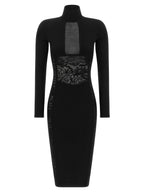 Elisabetta Franchi Knitted And Lace Dress