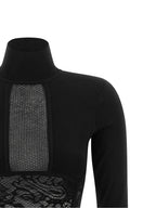 Elisabetta Franchi Knitted And Lace Dress