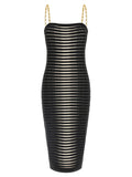 Elisabetta Franchi Striped Dégradé Dress