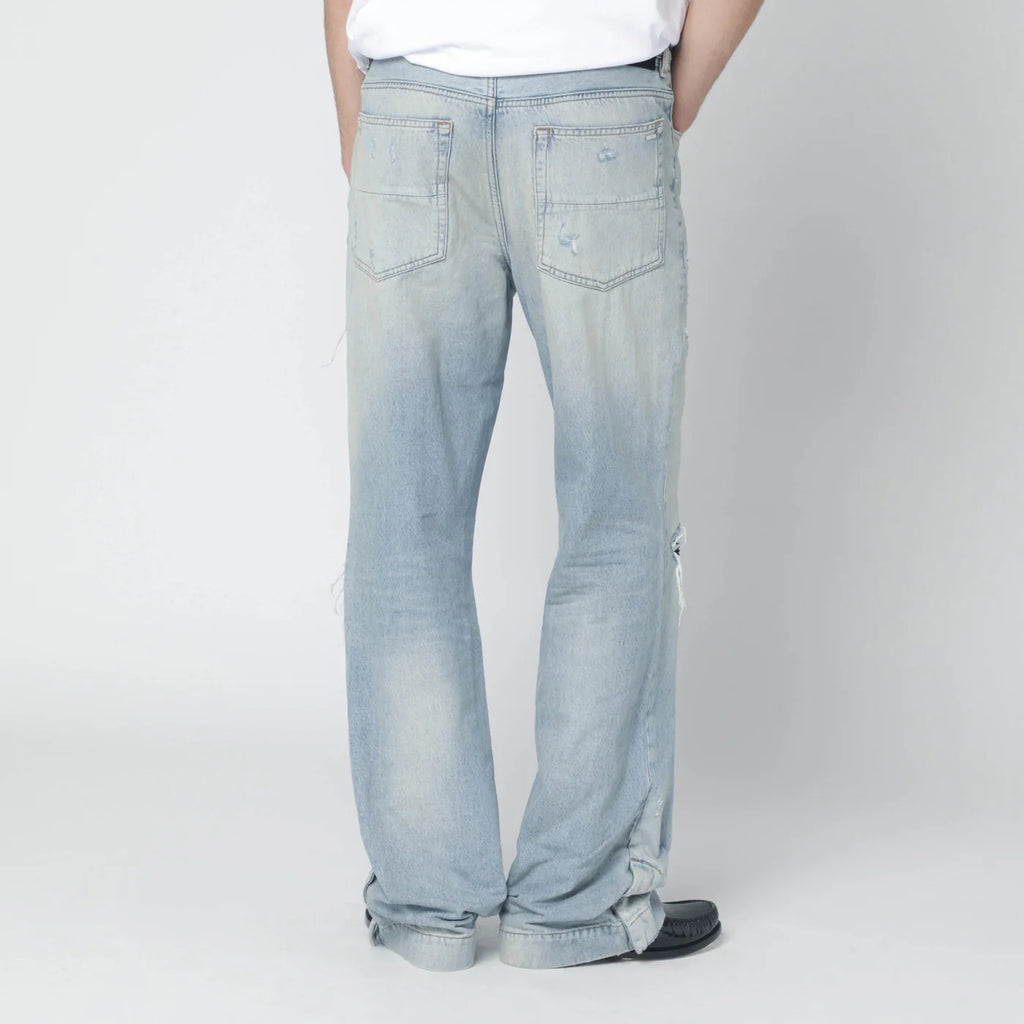 AMIRI Ripped jeans in Mist Indigo
