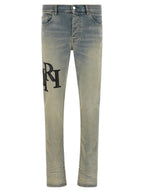 Amiri Staggered Logo Jeans
