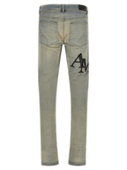 Amiri Staggered Logo Jeans