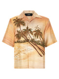 Amiri Palms Se Camp Bowling Shirt