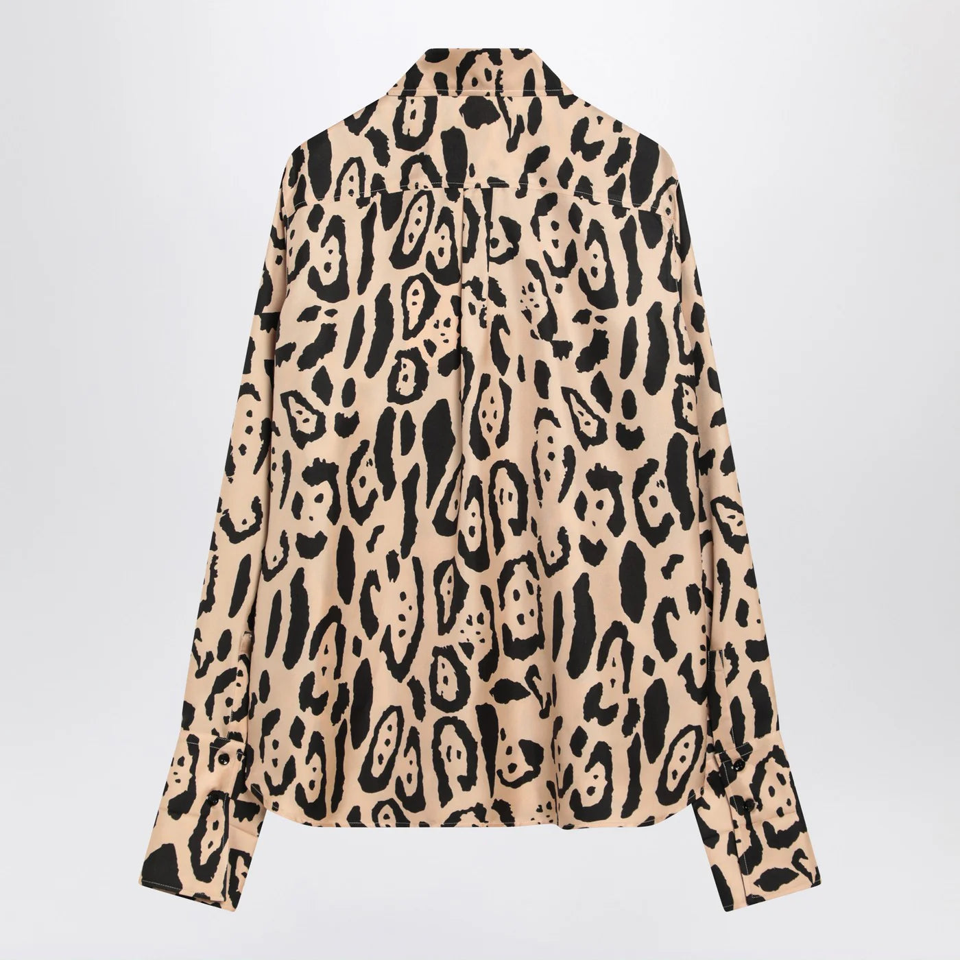 Sportmax Silk animal print shirt